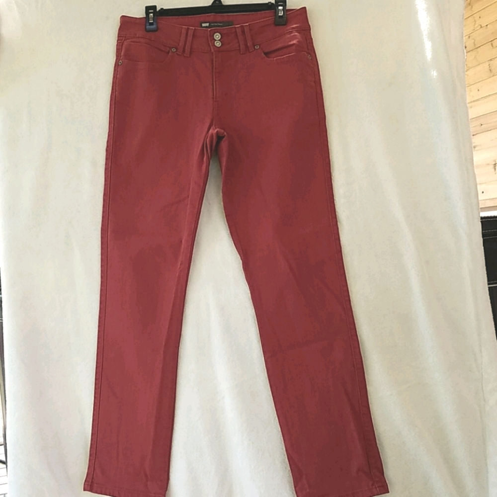 Levi's Women's Mid Rise Skinny Jeans - Brick/Rust